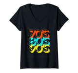 Womens The HITS of the 70's, 80's, and 90's by NovelTEES V-Neck T-Shirt