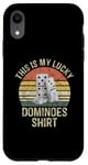 iPhone XR Dominoes Funny Board Game Lover Lucky Domino Player Vintage Case