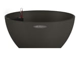 LECHUZA Jardinière CUBETO Stone 40 ALL-IN-ONE noir graphite 13842 421450