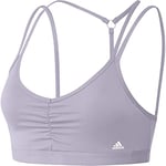 adidas Yoga Essentials Maintien léger brassièr de sport, Silver Dawn, XL