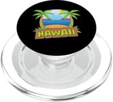 Aloha Hawaii Surf Beach Vintage Maui Vacances Hawaïennes Surf Beach PopSockets PopGrip pour MagSafe