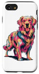 iPhone SE (2020) / 7 / 8 Cute Colorful Golden Retriever Dog Art for Pet Lovers Case