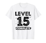 Level 15 Complete 15th wedding anniversary 15 years T-Shirt