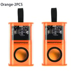 Transparent Mecha Haut-Parleur Bluetooth Sans Fil Portable Mini Subwoofer Support Son Surround 3D Série TWS Haut-Parleur Audio,Orange-2PCS