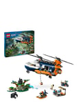 Jungleeventyr – Helikopter Og Ekspeditionsbase Toys Lego Toys Lego city Multi/patterned LEGO