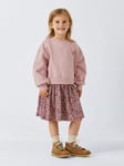 John Lewis Kids' Butterfly Sweater Dress, Pink/Multi