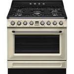 Smeg Gasskomfyr Victoria TR90GMP 90 cm, creme