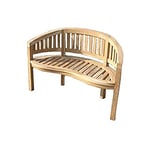 Banc arrondi en teck 2 places de banc en teak banc 120 cm