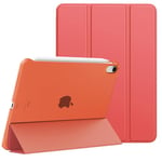 MoKo Coque pour iPad Air 6e Génération 11 Pouces M2 2024/iPad Air 5e Gén 2022/iPad Air 4e Gén 2020, Étui pour iPad Air 11" avec Coque Rigide Translucide, Coque pour iPad Air 6/5/4, Mandarine