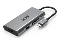 Acer Usb Type-C 7 In 1 Mini Dock (Adk040) - Dokkingstasjon - Usb-C - Hdmi