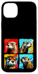 iPhone 14 Plus Otter Pop Art Colorful Drawing Painting Case