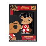 Funko Large Pop! Enamel Pin Disney: Lilo And Stitch - Lilo With Scrump Enamel Pin - Disney: Lilo & Stitch Pin en Émail - Broche Fantaisie Mignonne à Collectionner - pour les Sacs à Dos