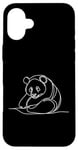 Coque pour iPhone 16 Plus Panda géant ours ligne art mammifère art zoologiste