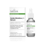 Acide glycolique 5% Sérum 20 ml | Exfoliant pour la peau | Even Skin | Aloe Vera + ginseng | Tous types de peaux | Fabriqué en Espagne Natysal