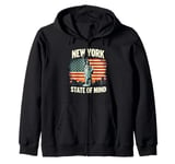 New York State of Mind Statue of Liberty Nyc New York City Zip Hoodie