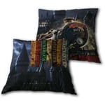 Coussin Harry Potter chateau de Poudlard avec le train le Poudlard Express