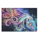 Ink Octopus Puzzle for Adults 200/300/500/1000 Pieces Large Puzzle Set Family Games Great Gifts for Adults Kids Teens Family white 300pieces