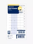 Filofax Personal Horizontal Year Planner 2024 Personal Organiser Insert, White