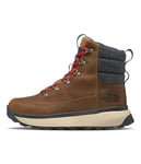 THE NORTH FACE Men's Bergen Leather Wp Snow Boot, Timber Tan/Tnf Red, 13