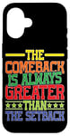 iPhone 16 The Comeback Is Always Greater Than The Setback _ --- Case