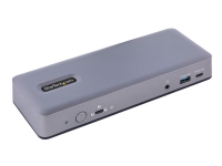 StarTech.com USB-C Docking Station - Multi Monitor HDMI/DP/DP Alt Mode USB-C Dock - 3x 4K30 / 2x 4K60 - 7-Port USB Hub - 60W Power Delivery - GbE - 3.5mm Audio - Works With Chromebook certified - Dockningsstation - USB-C / Thunderbolt 3 / Thunderbolt 4 - 2 x HDMI, 2 x DP, USB-C - 1GbE - 60 Watt