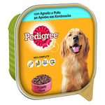 Pedigree Nourriture pour Chien avec Agneau et Poulet en pâté, bac 300 g - 20 bacs