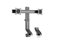 Logilink Dual Monitor Mount, 17-27, Steel, For Sit-/Stand Workstations