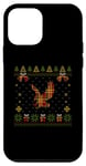 Coque pour iPhone 12 mini Pull de Noël moche motif aigle à carreaux rouges