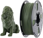 Filament PLA Max PLA+ vert olive de 1,75 mm pour imprimante 3D FDM, matériau d'impression 3D, filament PLA Pro PLA Plus (vert olive)