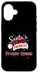 Coque pour iPhone 16 Plaid de Noël préféré de Funny Santa, reine de Noël, buffle