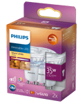 Philips 2,6w gu10 dimbar 2 st