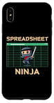 Coque pour iPhone XS Max Ninja for Spreadsheet Lovers Fans Office Citation drôle