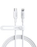 Câble Iphone Usb C Vers Lightning, 541 Câble Certifié Mfi 1.8 M, Câble De Charge Rapide Biosourcé Pour Iphone 13 13 Pro 12 11 X Xs Xr 8 Plus (Chargeur Non Inclus), Blanc Aurora