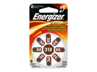 Energizer Ezchange 312 - Batteri 8 X Pr41 - Zink-Luft - 150 Mah