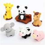 Iwako erasers Zoo Animals 7 pieces set