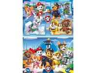 coffret 2 Puzzles Enfant 60 Pieces Pat Patrouille le quartier général Et Mission