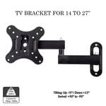 TV Wall Bracket Mount for 14 21 22 27'' LCD UK Monitor Motorhome Caravan Camper