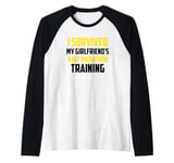 I Survived My Girlfriend's Half-Marathon Training, Running Raglan Baseball Tee