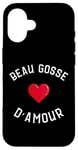 Coque pour iPhone 16 Beau gosse d'amour Cadeau homme fête de l'amour