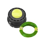 RYOBI - Tête de Rechange avec Fil 2,0mm pour Coupe Bordure RY18LTX38A - RAC166, Vert