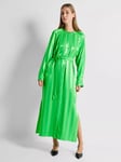 SELECTED FEMME Christel Stripe Shirt Dress, Classic Green