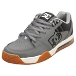 DC Shoes Versatile Mens Skate Trainers in Grey White - 8 UK