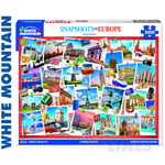 SNAPSHOTS OF EUROPE 1000 pc super deluxe Jigsaw Puzzle WHITE MOUNTAIN 1601