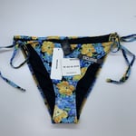 Free People We Are We Wear Eco Melissa Tie Side Bikini Bottoms, Size L, UK 16-18