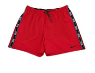 Nike Mens Red Taped Swim Shorts Size UK Extra Large 38 - 41" Waist