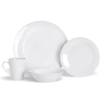 16 Piece Classic White Dinner Set