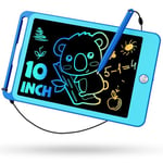 TEKFUN Tableau d'écriture LCD Enfants Jouets Educatif, Tablette Dessin Enfants de 10 Pouces Ardoise Magiqu Coloré, Cadeaux d'anniversaire Noël pour Les Filles Et Garçons de 3 4 5 6 7 Ans (Bleu)