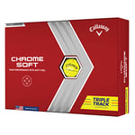 Callaway Golf Balles de Golf Chrome Soft (Édition 2022), Jaune, L