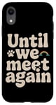 Coque pour iPhone XR Hommage commémoratif pour animaux de compagnie Souvenir et perte d'un animal de compagnie bien-aimé