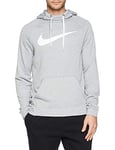 Nike Dry Full Zip Fleece, Veste à capuche Homme, Gris (dark grey heather/White), 2XL
